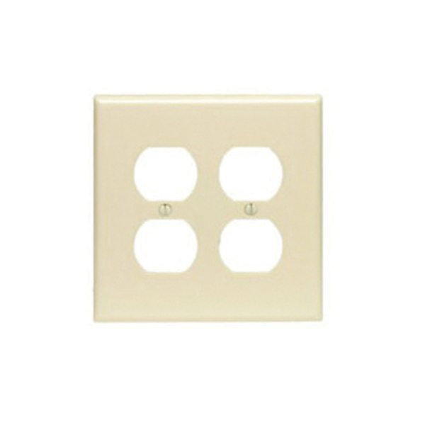 Leviton Wallplates Mid Nyl 2G Dup-I PJ82-I